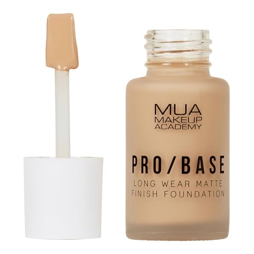 MUA Makeup Academy Pro/Base Full Coverage Long Wear Matte Finish Foundation, Shade #144, 30 ml - Vegan & Cruelty Free