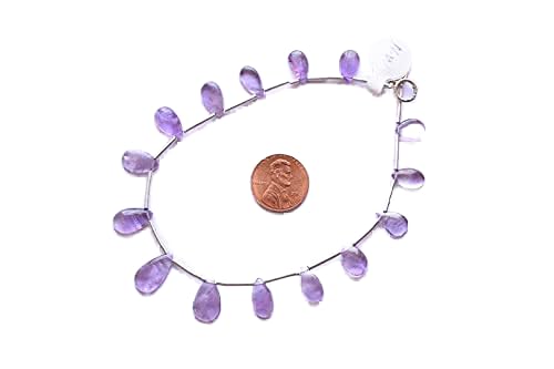 Perles d'améthyste lisses en poire LKBEADS pour la création de bijoux DIY