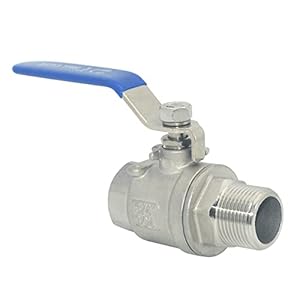 DAN SPEED 3/4 Inch Male x Female NPT Ball Valve S304 Stainless Steel,Full Port Heavy Duty for Water, Oil, and Gas,1000WOG (3/4 inch)