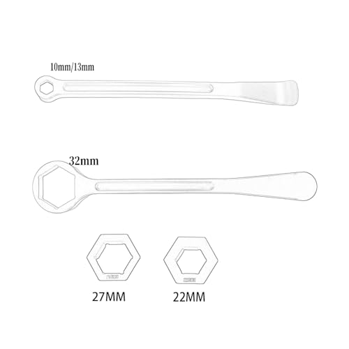 Image of Motorcycle Tyre Iron Tool Kit Raceline Levers Hex Wrench Spanner Head Tire Change 10mm 13mm 32mm 27mm 22mm 0.87'' 1.06''0.51''0.39'' 1.26'' For EXC SX XC EXCF Dirt Pit Bike (Orange-2)