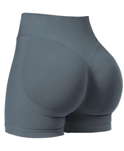 Image of VOYJOY Women Workout Impact Shorts 2.5 inch / 3.6 inch / 4.5 inch / 6 inch Scrunch Butt Booty | Tummy Control, High Waisted, Bike Short, Gentle Compression, for Women