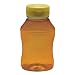 Mann Lake Hourglass Embossed Plastic Jar with Lid, 8-Ounce