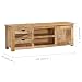 vidaXL Madera Mango Maciza Mueble para TV Centro Multimedia Salón Comedor Sala...