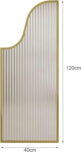 Mampara de protección para urinario con paneles de vidrio translúcido para pared de baño 3