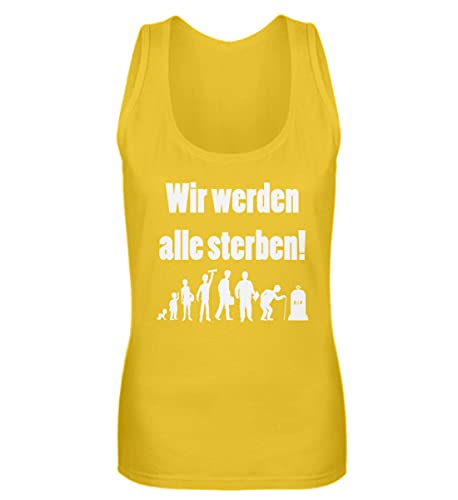 Débardeur femme jaune anti-transpiration haut d'été léger taille M