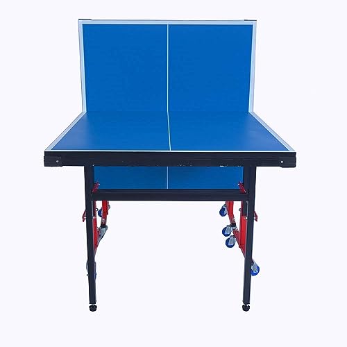 Image of ‎Mini Table Tennis w /Both Side Laminated & Wheels w /Lock (TT Net + 2 TT Racket & 2 Balls) (Mini Table)