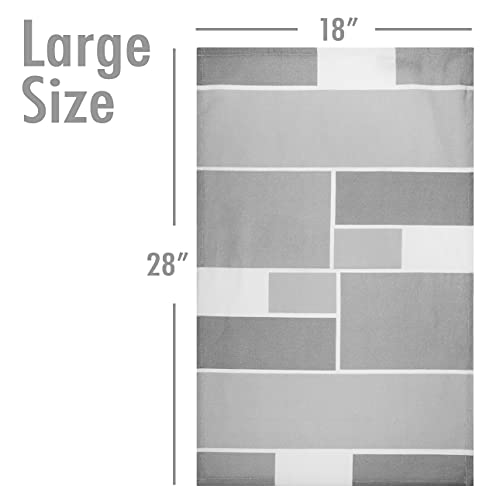 Jot & Mark Dish Towels 100 Percent Cotton | Set Of 4 For Drying And Kitchen Use (Ansel Grey) #TOP5