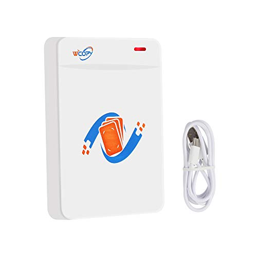1. 【Caratteristica】 Dispone di interfaccia USB. Collega questo lettore di schede RFID al tuo computer con il cavo USB, trova il software e inizia a scrivere la tua scheda.