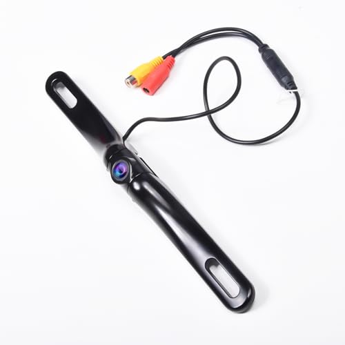 Image of AHD Backup Camera for Car Vehicle Pickup Truck SUV | 720P Metal 170 Degree Wide Angle Reverse Cam, Clear Night Vision IP68 Waterproof License Plate Rear View Camera