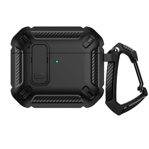 Funda AirPods Pro 2 negra rígida de alta resistencia y tacto premium