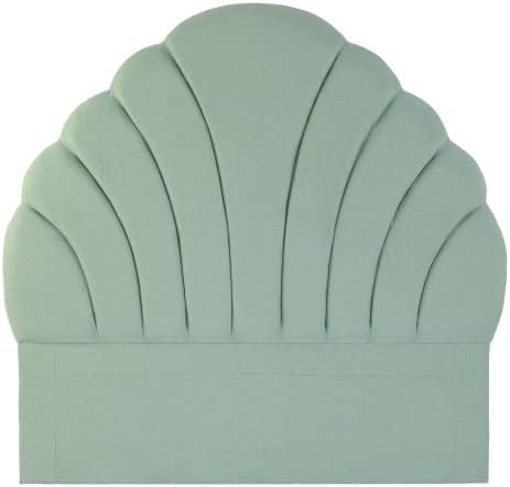 Cabecero de Cama de 168 cm con Forma de Concha Verde 127.5x73.5x64 cm