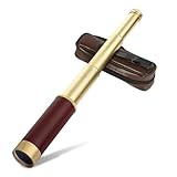 Pirat -Teleskop, 25 x 30 zoomable monokulare Vintage -Teleskop tragbarer zusammenklappbarer Handheld Monocular Messing Spyglass für Vogelbeobachtung