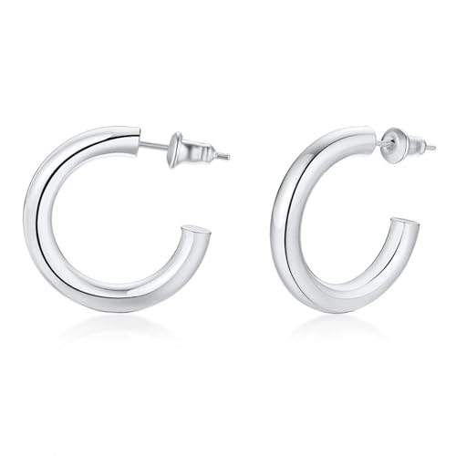 Boucles d'oreilles créoles rondes évidées pour femme parfaites pour soirées et mariages