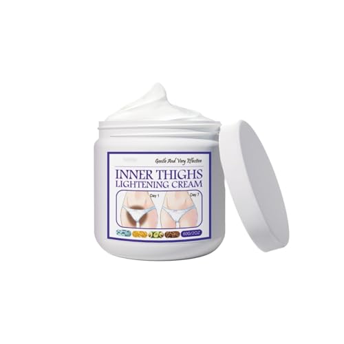 Crema aclarante para el interior de los muslos, crema aclarante para la zona íntima, crema de aclaramiento de la piel para piel oscura repara la aclaración, adecuada para cintura, abdomen, muslos