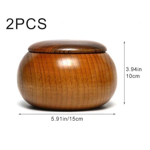 Jeu d'échecs en bois Hrippy avec bols de backgammon artisanaux - 6