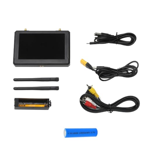 Image of FPV Monitor 5Inch 800 * 480 60FPS DVR Steadyview Diversity Receiver Compatible With SKYZONE M5F M5(With Battery)