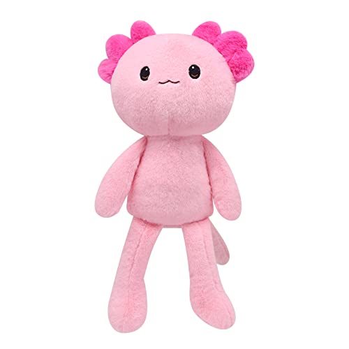 Kawaii Pink Axolotl Plush Toy, Stuffed Animal Pillow, Cute Plushie Doll Gift For Kids, Birthday, Christmas, Valentines Day Decor #TOP30
