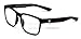 V.W.E. Men Progressive Reading Glasses No Line Clear on Top Bifocals Reader - Rectangular Matte Sport (Matte Black, 1.50, x)