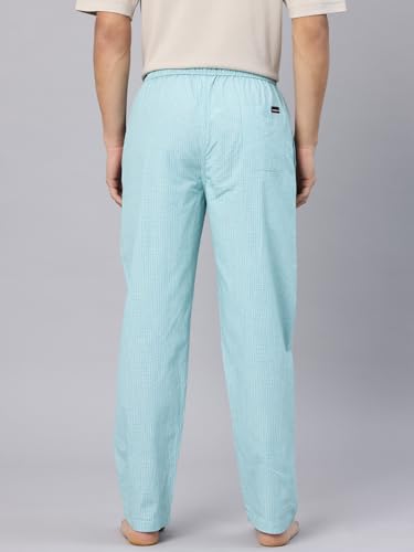 Image of Majestic Man Men's Pure Cotton Small Checks Lounge Pyjama | Comfort Fit | 3 Pockets | Front Zip Closure