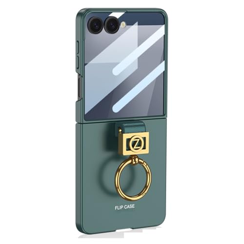 Coque Samsung Galaxy Z Flip 7 antichoc ultra-fine avec anneau et écran protégé