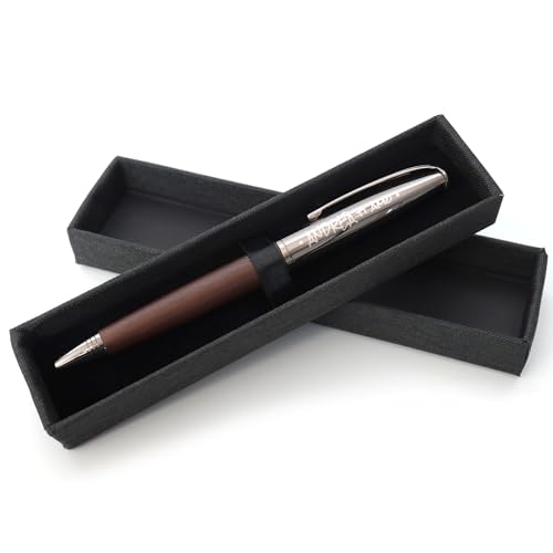 Bolígrafo de madera de lujo personalizado + caja de regalo | Diseñe un regalo realmente único | Grabado con láser