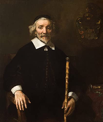 Impression d'art Portrait du Dyke Reeve Dirck Van Os par Rembrandt sur Toile de Qualité