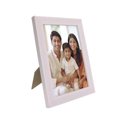 Amazon Brand - Solimo Personalized Synthetic Table/Wall Photo Frame | Plexi Glass | Frame for Home and Office Decoration | 4x6 Inches (White) - Image 5