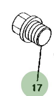 John Deere DRAIN PLUG MIU11641 bouchon de vidange pour tracteur tondeuse autoportée