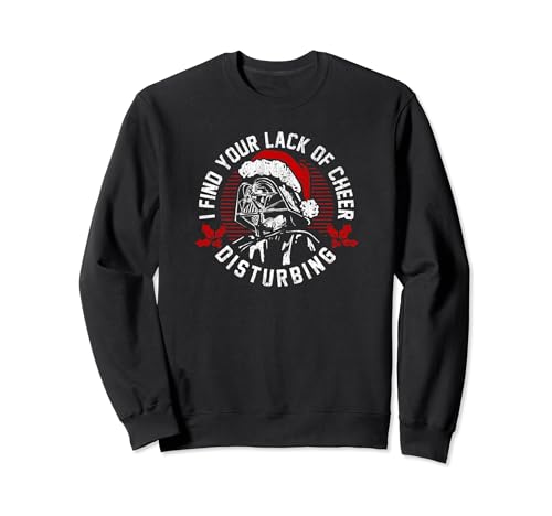 Sweat Star Wars Noël Darth Vader - Pull de Fête Humoristique Noir