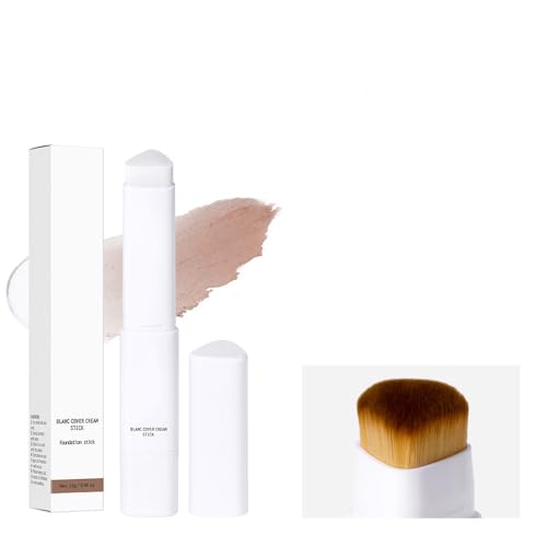 Base de Maquillaje en Barra 2 en 1 que Cambia de Color, Cobertura Media a Completa, Resistente al Agua y Ligera, Ideal para Ocultar y Contornear, Ideal para Pieles Maduradas.