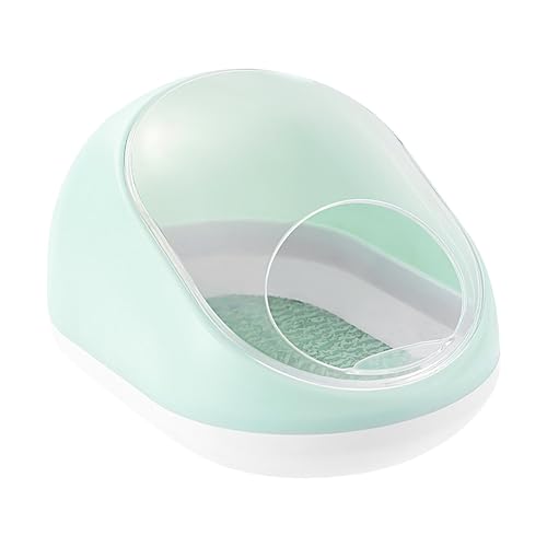 Ysvnlmjy Baignoire Transparente pour Hamster, Chinchilla et Petit Animal Domestique - Bac de Bain et Cachette pour Animaux de Compagnie
