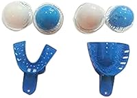 Dental Impression Kit Tabletts und Kitt aus Silikon, 28 g x 4 Stück, ergibt 1 komplettes Set von Abdrücken
