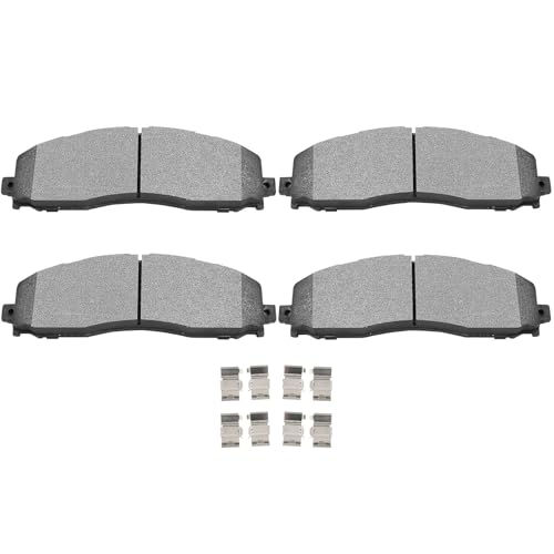 Image of SCITOO D1691 Metallic Brake Pads Sets Rear w /Hardware Replacement For Ford For F-250 Super Duty 2013-2021,For Ford For F-350 Super Duty 2013-2021,For Ford For F-450 Super Duty 2013-2016