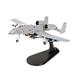 Eairsoky 1:100 Scale A-10 Thunderbolt II Warthog Metal Fighter Jet Model Military Die-cast Aircraft Models for Collection or Gift