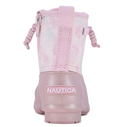 Nautica Kids Waterproof Duck Boot Winter Shoe With Inside Faux Fur For Boys And Girls Big Kid-Little Kid-Toddler-Truett Toddler-Pink Pearl Tie Dye Size-11 #TOP2