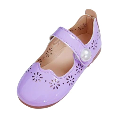 IWIHMIV Girls Mary Jane Dress Shoes Comfortable Lightweight Ballerina Soft Soled Flat Shoes for Wedding Party