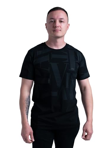 Black T-Shirt Cotton 97% Elastane 3% Man with Exclusive Styles and Quality, Comfort.