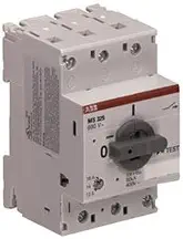Interruptor manual motor ABB MS325-1.6 1.6 A 0.75 hp
