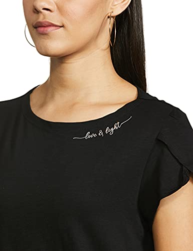 Image of Enamor Women's Solid Relaxed Fit T-Shirt
