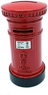 London Red Post Box Money Box, Made of Die Cast Metal, London Collectable Souvenir