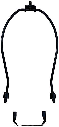 Urbanest 7.5" Heavy Duty Harp Fitter For Lamp Shades With Saddle, Black Nickel #TOP2