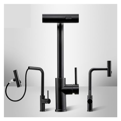 Grifo de cocina extraíble de acero inoxidable 304 con efecto cascada premium 3