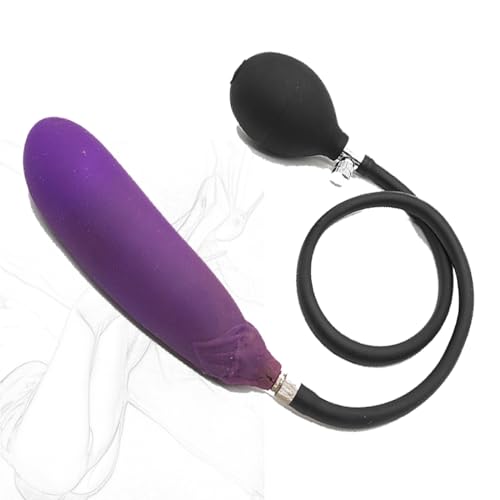 Tapón anal de berenjena inflable para una dilatación progresiva y segura