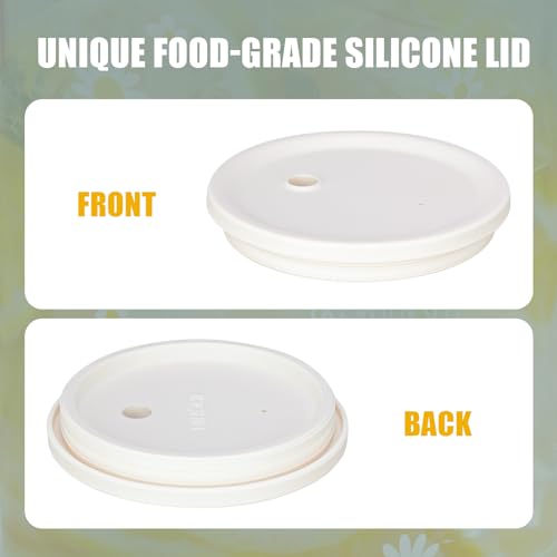 Tasse en verre avec couvercle NiHome pour boire plus d'eau - 4