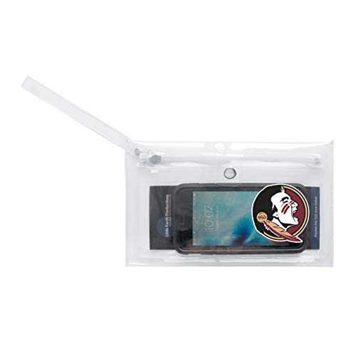 Image of Littlearth - LIWXY NCAA Florida State Seminoles Unisex Ncaancaa Ticket Wristlet, Clear, 9 inch by 5.25 inch