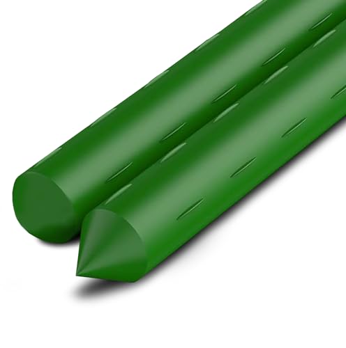 Dekohome Pflanzenstützen aus kunststoffbeschichtetem Stahl, Pflanzenstützen für Garten und Gemüsegarten, Stäbe für Pflanzen und Bäume, robust, 1 Stück, Ø 0,90 x 180 cm