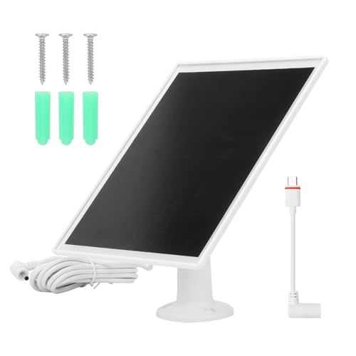 Ruaizel Ring Solar Charger, 6W Ring Doorbell Solar Charger, Solar Panel for Ring Camera IP66 Waterproof (2)