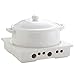 HEMFV Pentole in Casseruola Buffet Casseruola, Ceramica Chafer con portacandele, Catering più Caldo Set, Tenere Calorie degli Alimenti, for Il Partito Brunch Catering zuppa di Polenta