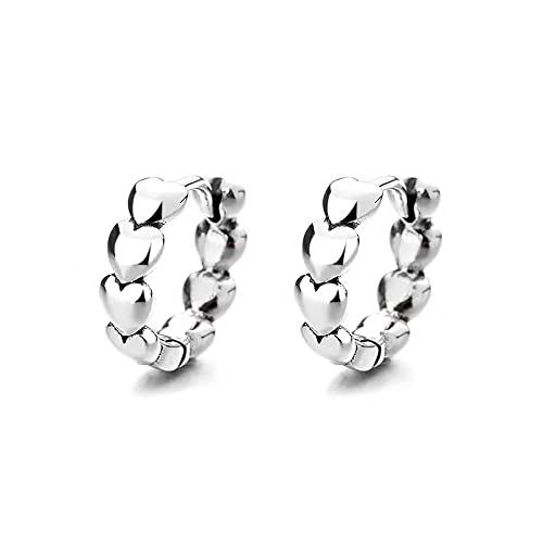 Créoles cœur argent pour illuminer le style quotidien des filles