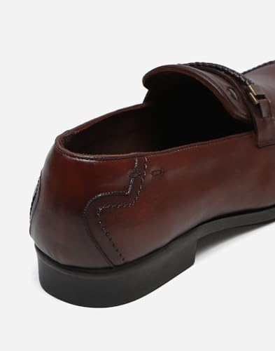 Image of Monte Carlo Mens Solid Slip on Genuine Leather Loafers (201817FW)